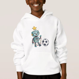 Robot with Christmas lights playing soccer T Shirt