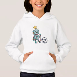 Robot with Christmas lights playing soccer T Shirt
