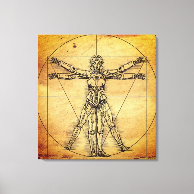 Robot Woman Canvastryck (Framsida)