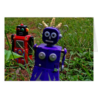Robot Woman Hälsningskort