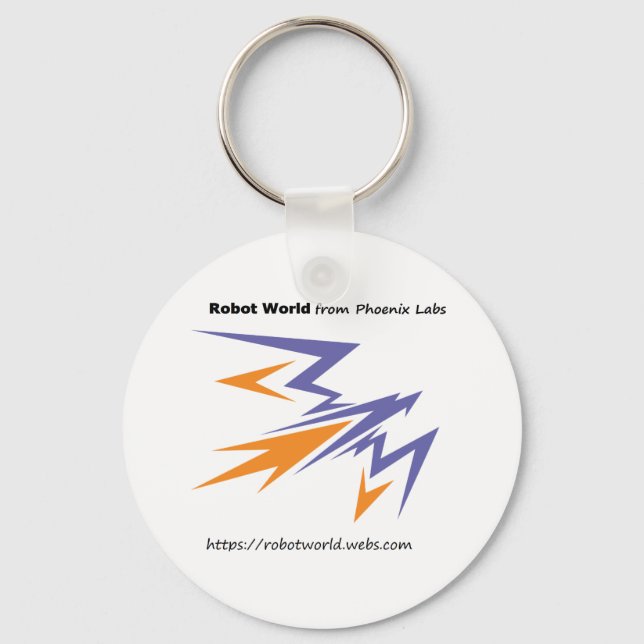 Robot World Keychain Nyckelring (Framsida)