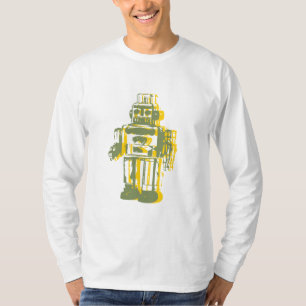 robot_yellow robot_green tee shirt