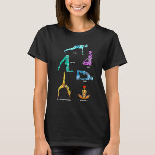Robot Yoga Bräda Delfin Uppåtvänd Båge Yogalära T Shirt