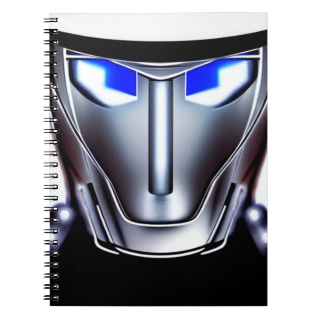 robotansikte anteckningsbok (Framsidan)