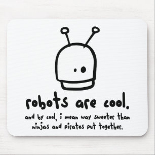 robotar är cool1 musmatta