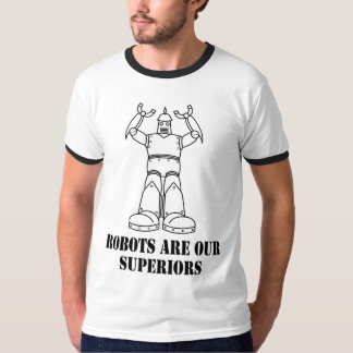 Robotar är våra överman t-shirt