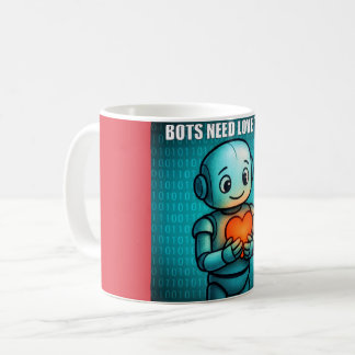 Robotar behöver också kärlek - kaffemugg