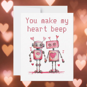 Robotar Du Får Mitt Hjärta Att Piper Valentines Kort