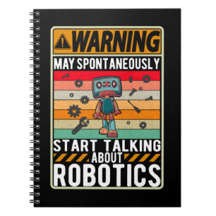 Robotar Flickor Pojkar Framtid Robotteknik Ingenjö Anteckningsbok