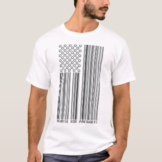 Robotar för presidenten (barcodeflagga) tee shirt