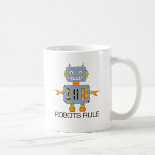 Robotar härskar kaffemugg