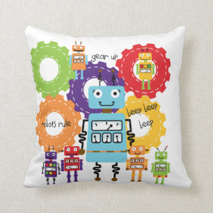 Robotar härskar kudder kudde