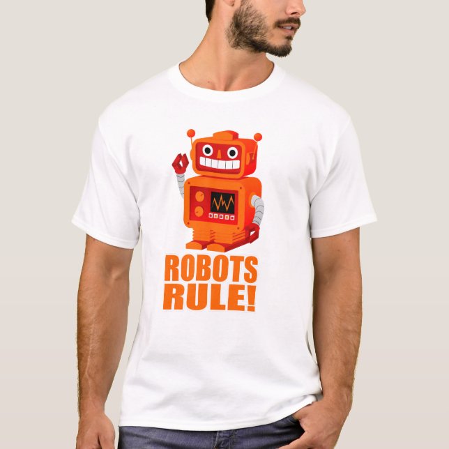 ROBOTAR HÄRSKAR! T SHIRT (Framsida)
