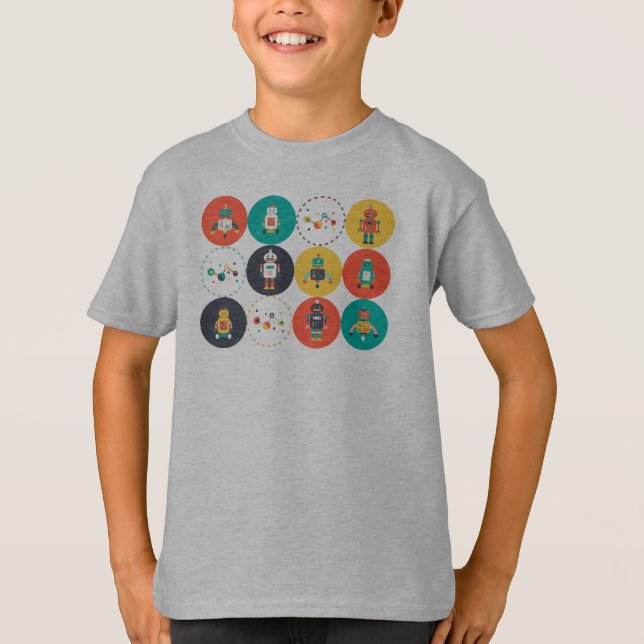 Robotar härskar T-tröja Tee Shirt (Framsida)