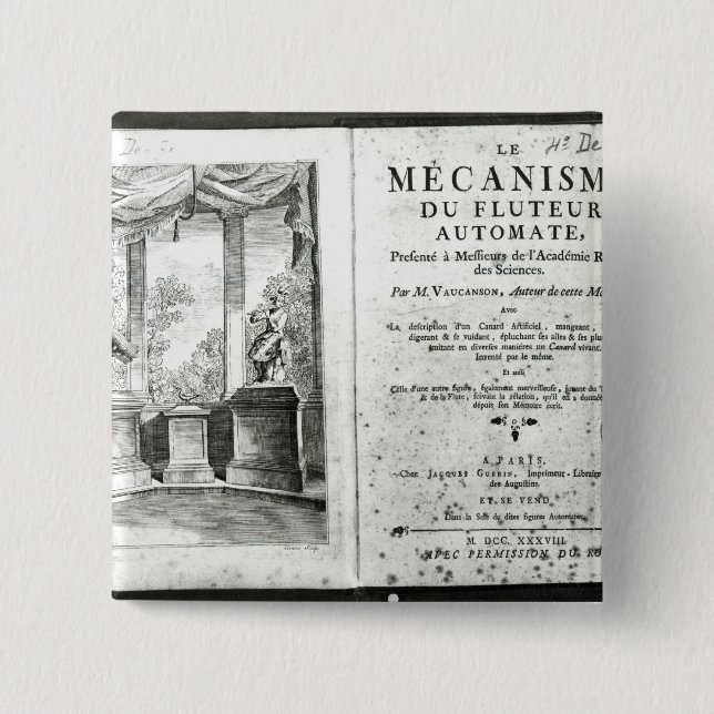 Robotar illustration av frontispiecen knapp (Framsida)