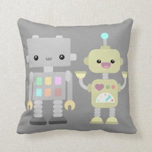 Robotar på lek kudde