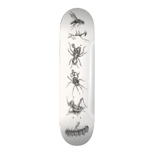 Robotar Ridande på Insekter Kollage Mini Skateboard Bräda 18,7 Cm