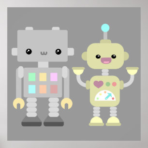 Robotar vid uppspelning poster