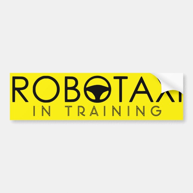 ROBOTAXI i förskolssymbolen Bildekal (Framsidan)