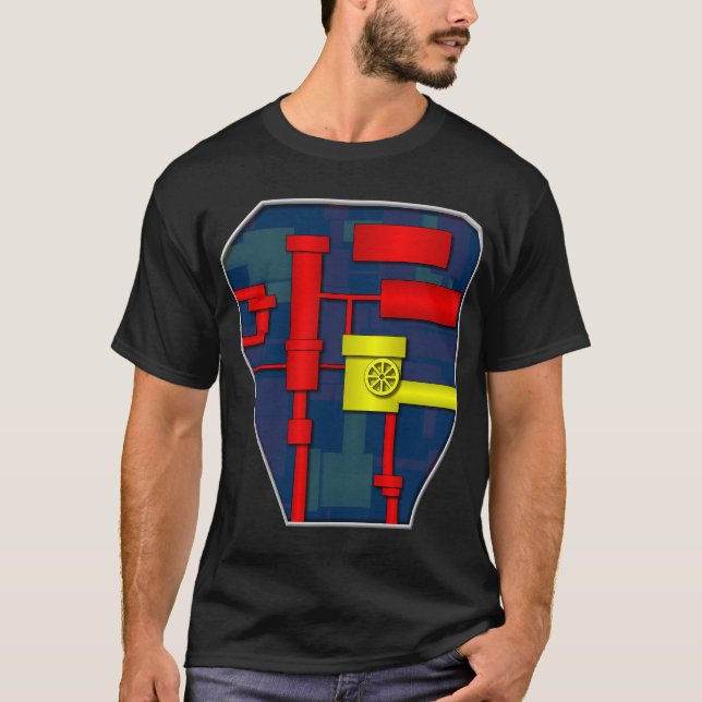 Robotbröstkorg Tee Shirt (Framsida)