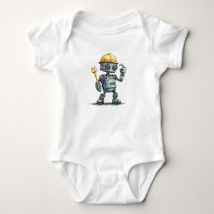 Robotbyggare Baby Pojke Helhetsbody Kläder T Shirt