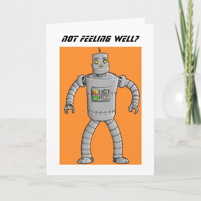 Roboten får det väl snart kortet kort (Framsida)