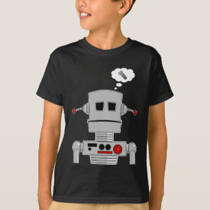 Roboten skruvar skjortan tee shirt