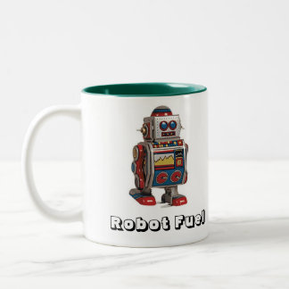 Roboten tankar Två-Tonad mugg