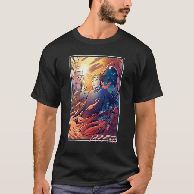 Roboter Aesthetic Art T Shirt (Framsida)