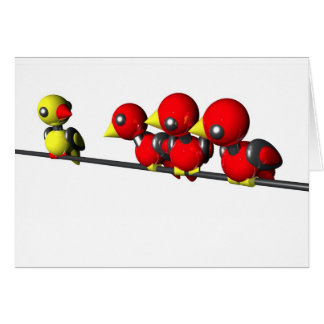 ROBOTFÅGLAR PÅ EN BINDA OBS KORT