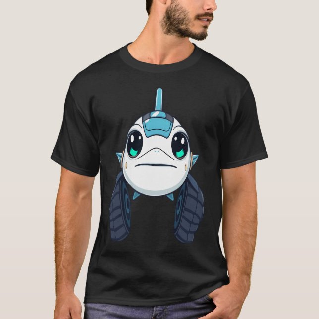 Robotfisk T Shirt (Framsida)
