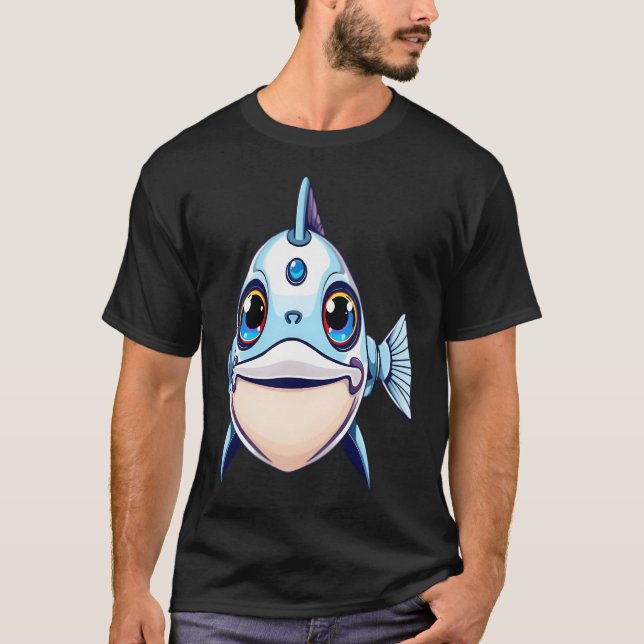 Robotfisk T Shirt (Framsida)
