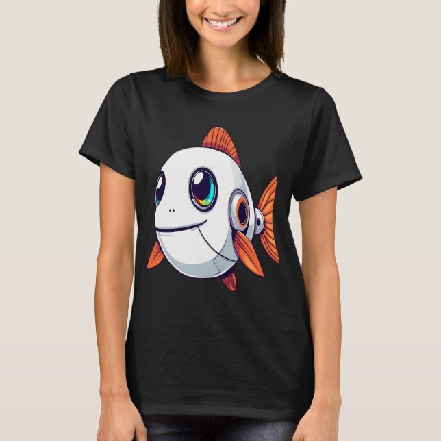 Robotfisk T Shirt (Framsida)