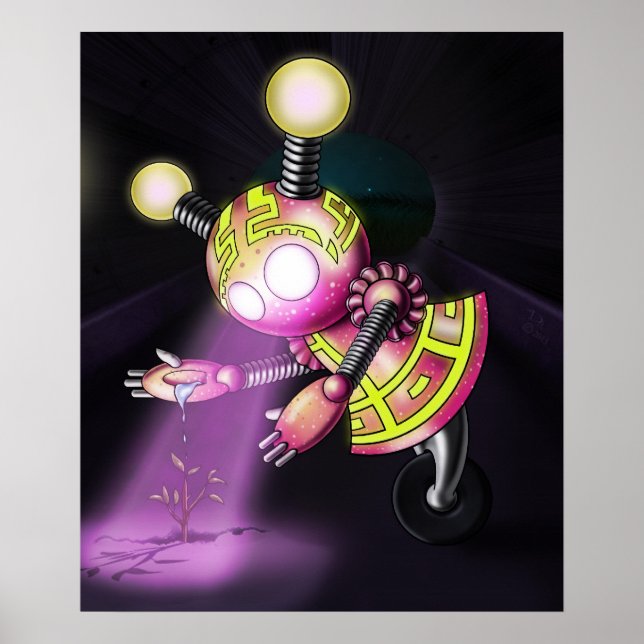 Robotflicka Poster (Framsidan)