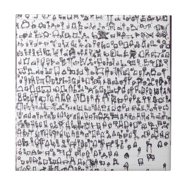 Robotgenom 001 kakelplatta (Framsidan)