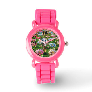 Robotic Flowers Rosa Kids Watch Armbandsur