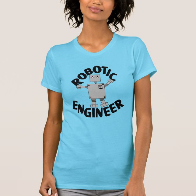Robotic Ingenjör Robot T Shirt (Framsida)