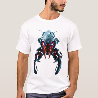 Robotic Lobster Ansikte Art T Shirt