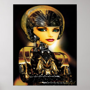 Robotica på Canvas Poster