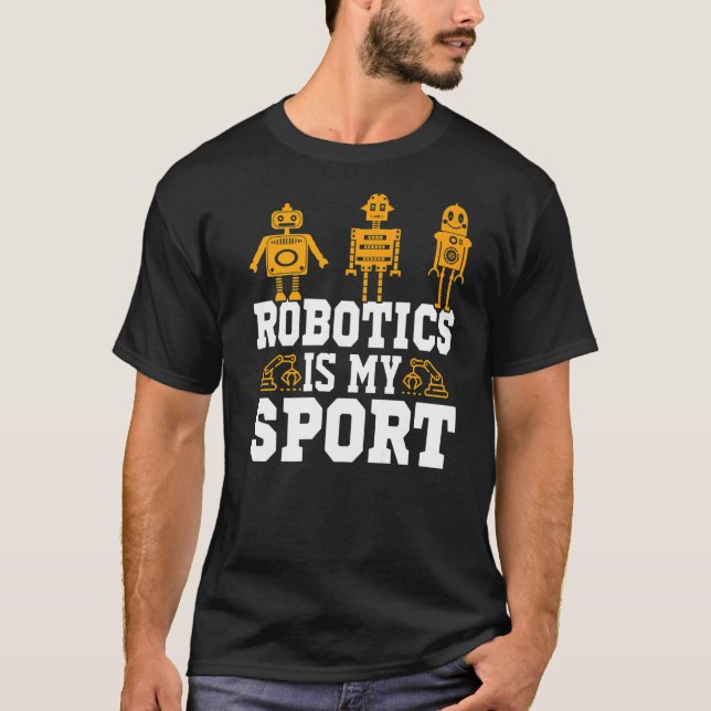 Robotics är min Sport Robot Mechanic 23 T Shirt (Framsida)