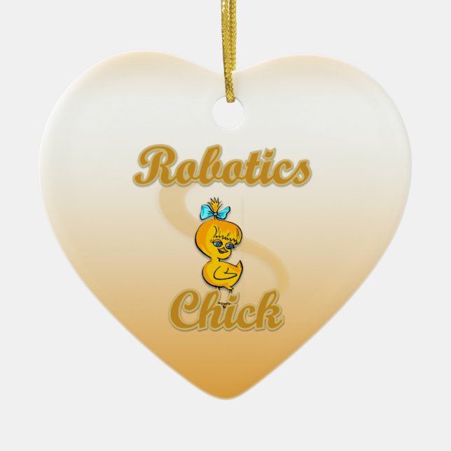 Robotics Chick Julgransprydnad Keramik (Framsidan)