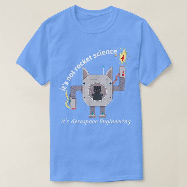 Robotics Engineer  Funny Rocket Science Mens Women T Shirt (Design framsida)
