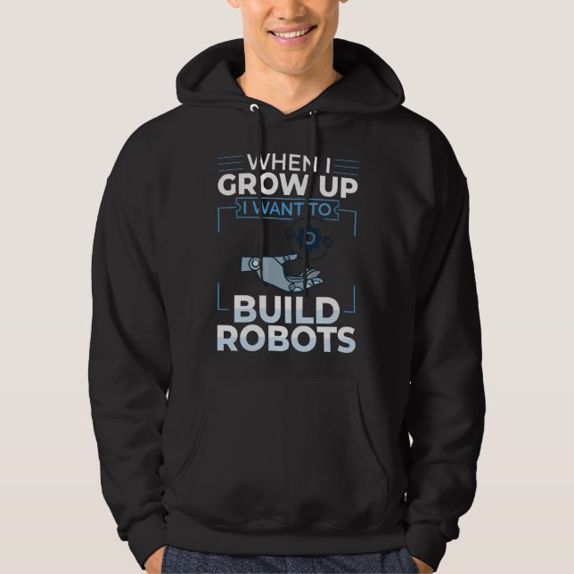 Robotics Engineer Software Building Robots  1 Hoodie (Framsida)