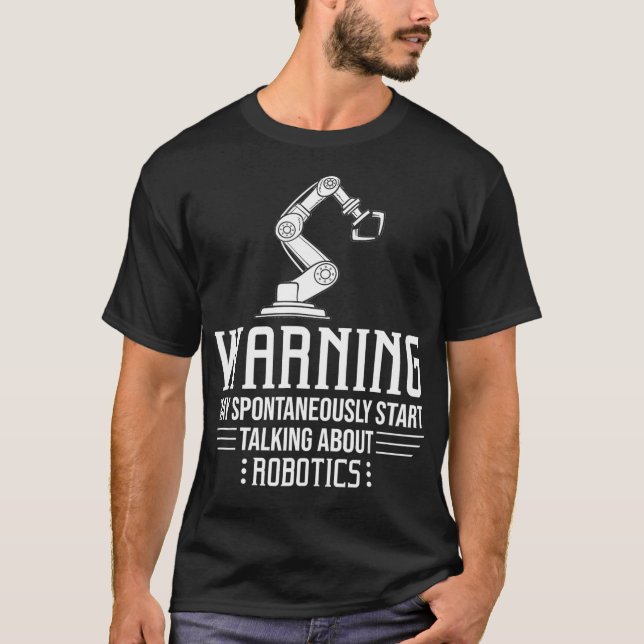 Robotics Engineering Gift Robot Ingenjör T Shirt (Framsida)
