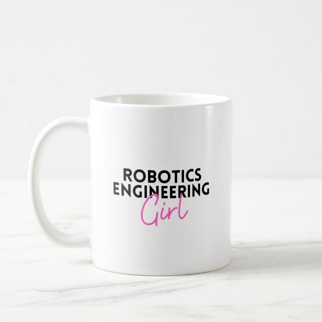 Robotics Engineering Girl Kaffemugg (Vänster)