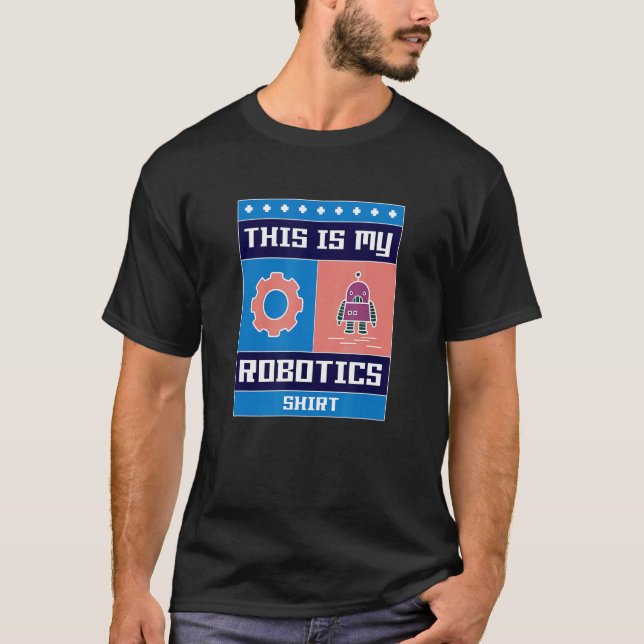 Robotics Engineering Robot Mechanic Engineering T Shirt (Framsida)