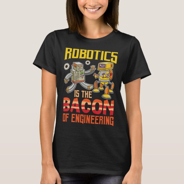 Robotics Engineering Robotics Kit Vuxnas Engineeri T Shirt (Framsida)