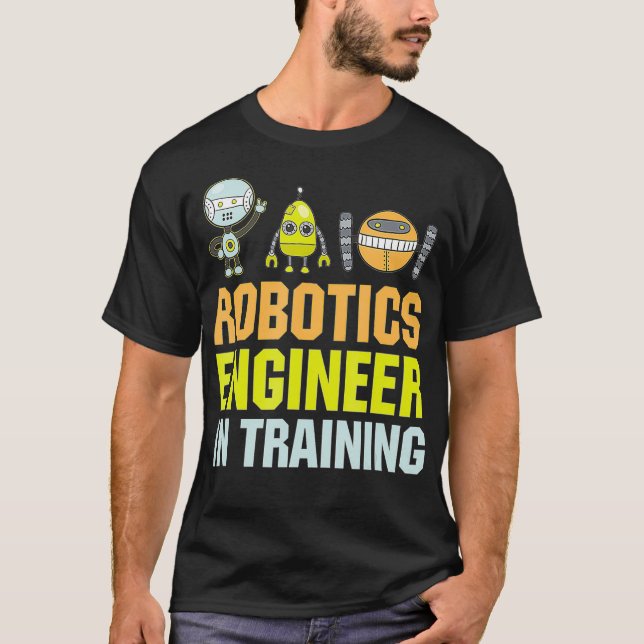 Robotics Ingenjör in Training Robot Engineering S T Shirt (Framsida)