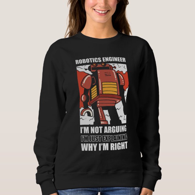 Robotics Ingenjör.. Jag är inte robotisk T Shirt (Framsida)