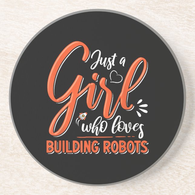 Robotics Ingenjör Robot Älskare Engineering Girl R Underlägg (Framsidan)